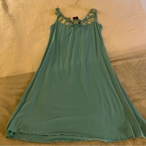 Tropical Get Away Dress- Aqua and Super Cute.